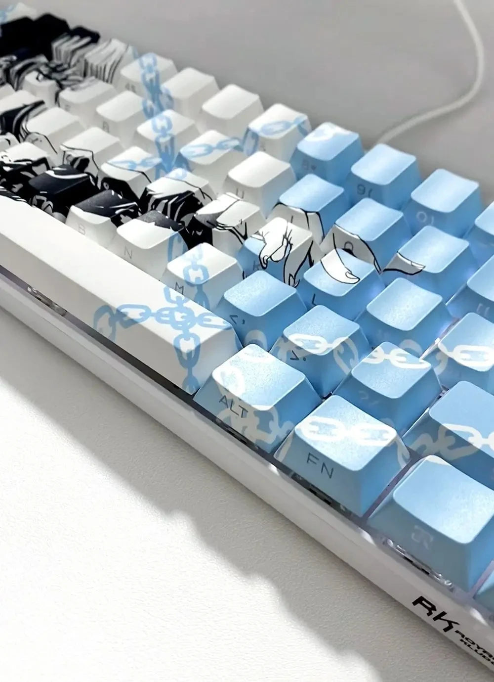 Makima Anime Keycaps Cartoon 129 Keys PBT Keycap Chreey Keycaps Japan Key Cap Dye-sub Mechanical Keyboard Caps for 64/68/71/108