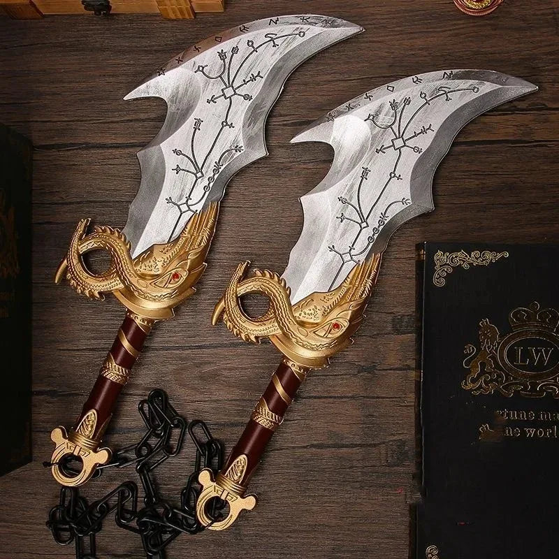 45cm God of War 4 Sword Kratos Cosplay Prop Sabre PU Athena Blade Chaos Ghost Leviathan AXE Real Size Japanese Katana Kid Toy