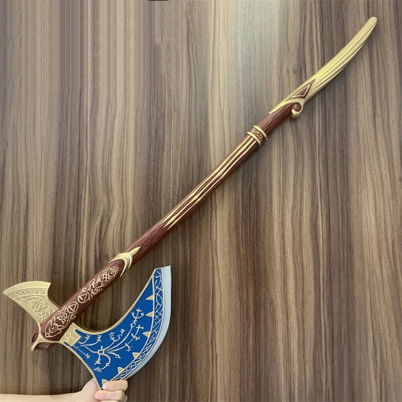 92cm Kratos Katana Axe Anime God of War 4 Cosplay Prop Athena Leviathan Blade Chaos Sword Real Japanese Katana Samurai Sabre Toy