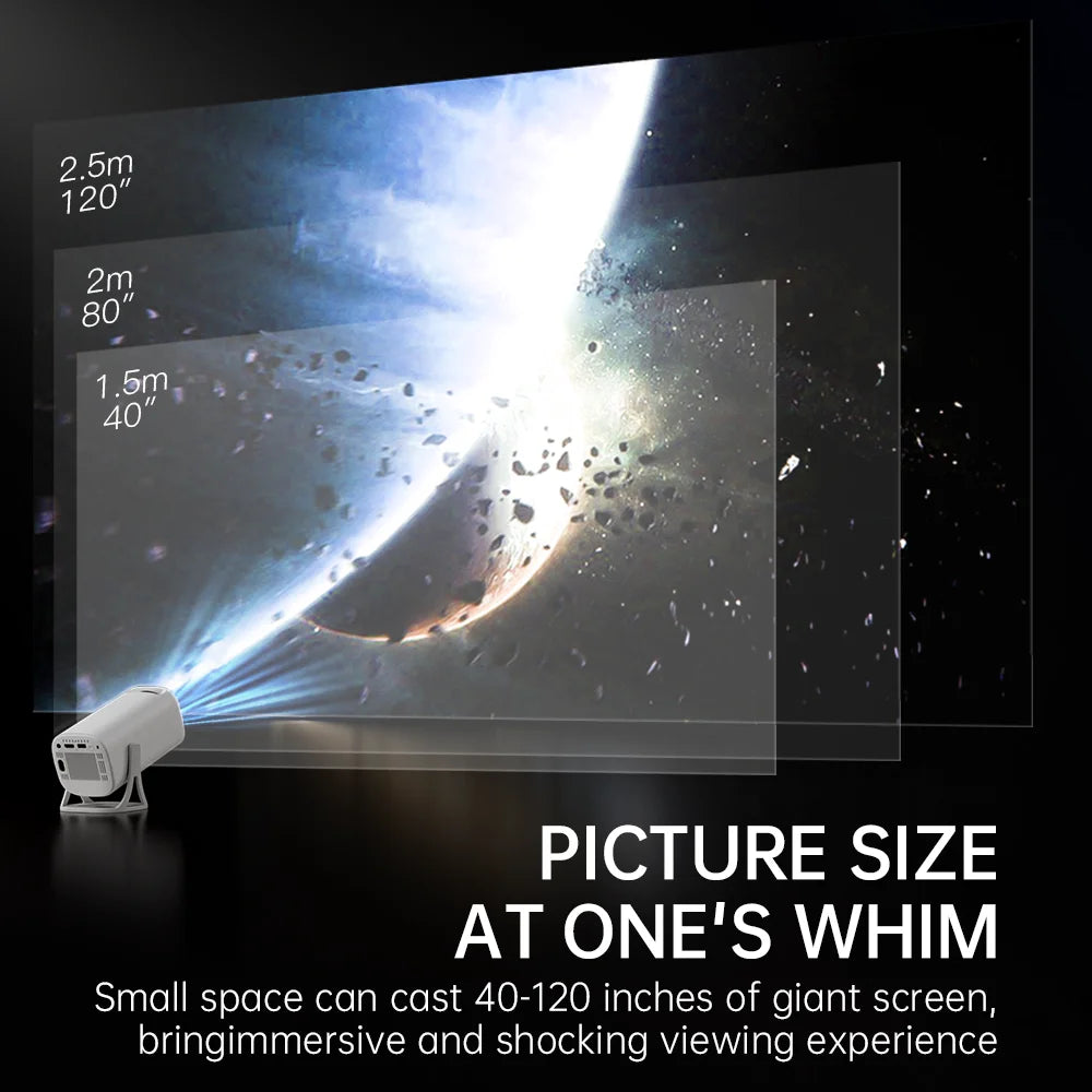 S40MAX Android 11 Gaming Projector 64GB TF Card Wireless Gaming Controller Dual WIFI 1280*720P Home Theater Portable Projector