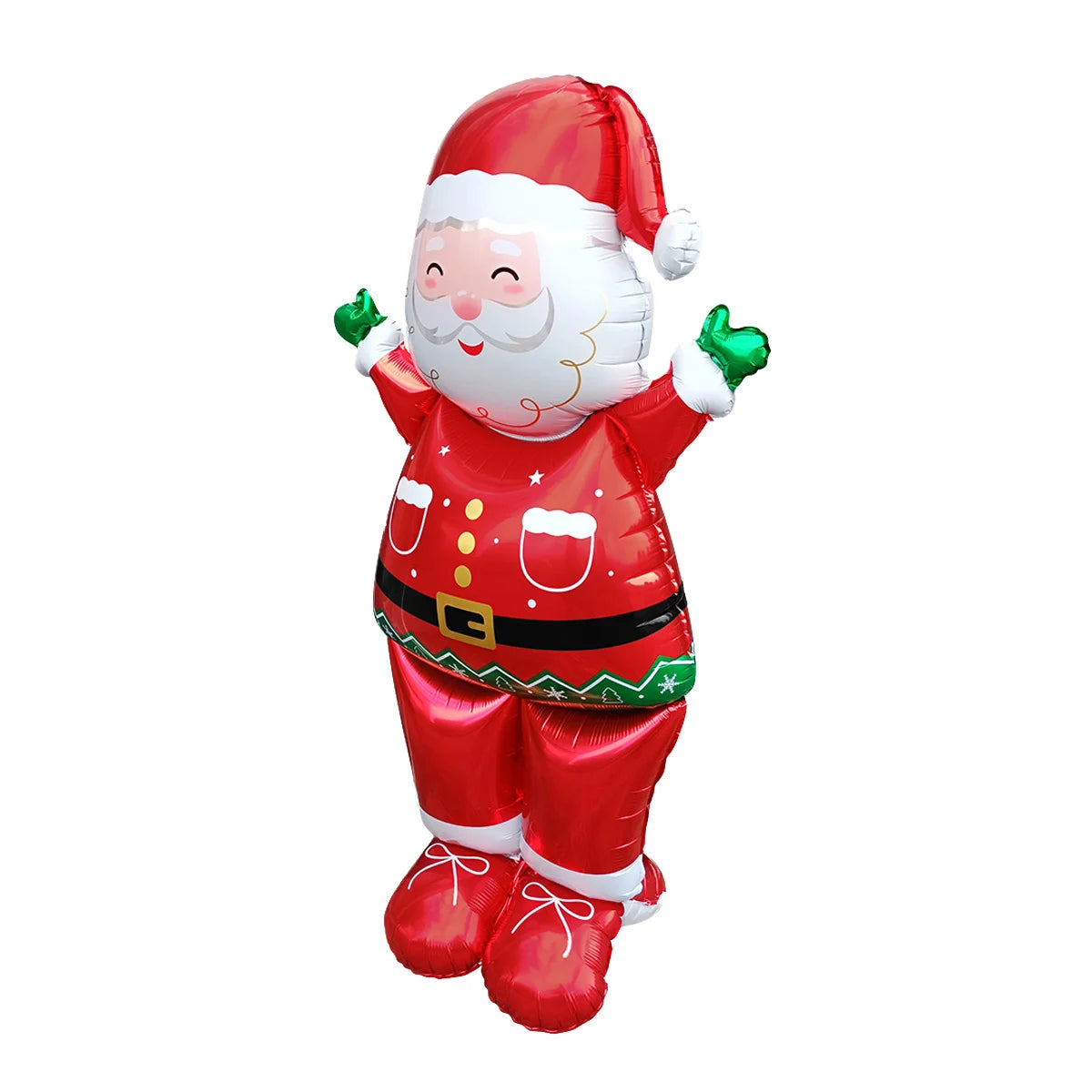 1set Giant Stand Pedestal Christmas Theme Foil Balloons Snowman Santa Claus Tree Elk Balloon Christmas Decorations