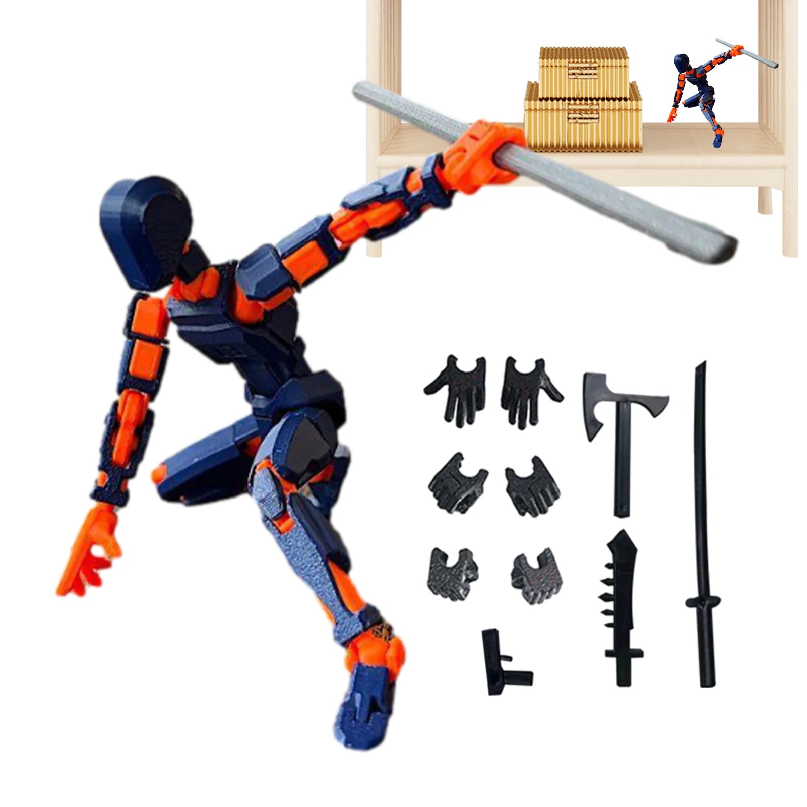 1PCS 13 Joints Figure Articulate Movable Dummy Doll Diy Assembly Toy 3D Printed Action Figure Stop Motion Animation Dummy
